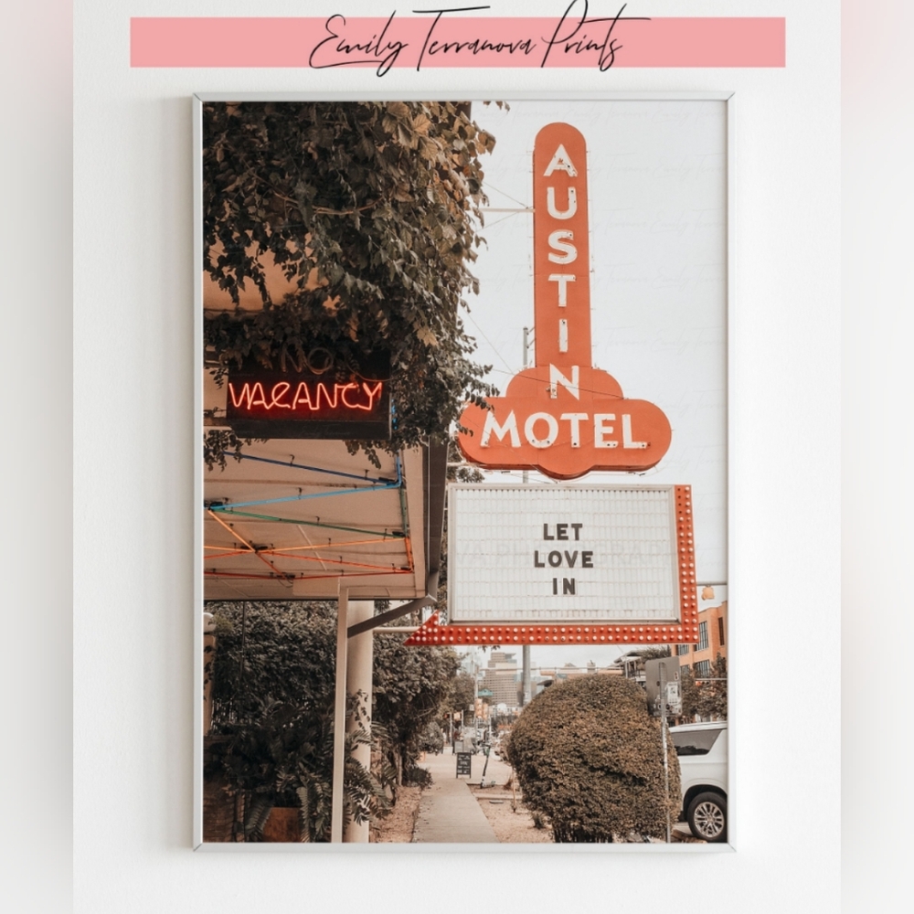 ❤️ LET LOVE IN : Austin Texas, 8x12 Unframed Photography Print